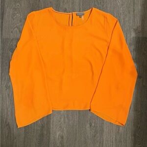 Vince Camuto Bright Orange Blouse Women’s Size‎ Large Chic Bold Perfect for Fall